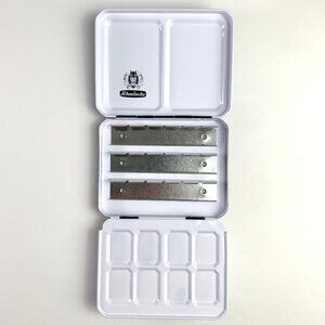 Schmincke Empty Metal Watercolour Box - Holds 9 Full Pans or 18 Half Pans (#4)